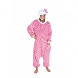 Party Pro 862314M, Déguisement Kigurumi chat rose 11/14 ans