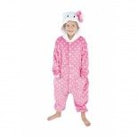 Party Pro 862314S, Déguisement Kigurumi chat rose 7/9 ans