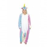 Party Pro 862312, Combinaison kigurumi Licorne arc-en-ciel adulte