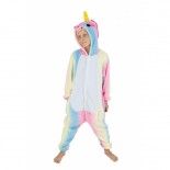 Party Pro 862312S, Déguisement Kigurumi licorne arc-en-ciel 7/9 ans