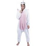 Party Pro 862301, Kigurumi Pyjamas ou déguisement Unisexe Adulte Licorne blanche et rose