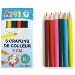 Party Pro 12039007, Mini-jouet Boite 6 petits Crayons de couleur 9cm