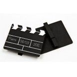 Lot de 2 Claps de Film marque-places 6cm en bois (sur pince)