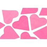 Sachet 75g de CONFETTIS coeur 5cm - en papier Fuchsia