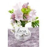 Marque-place Boule soliflore plexi 3x5cm