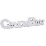 Lettres CANDY BAR 27cm, Blanc