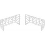 Lot de 2 Cages de Football blanches décos 7cm