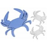 Sachet de 6 grands confettis Crabes (10cm et 5cm) en bois