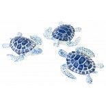 Sachet de 3 Tortues Marines en résine 4,4cm