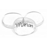 Sachet de 12 Galets marque-places, Transparent