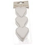 Sachet 75g de CONFETTIS coeur 5cm - en papier Blanc