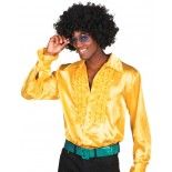 Chemise adulte disco Jaune - taille XL