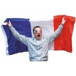 Party Pro 33390140, Drapeau France tricolore 90x140 cm