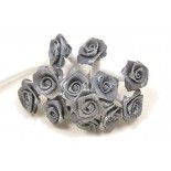 Sachet de 48 mini-Roses satin, Gris