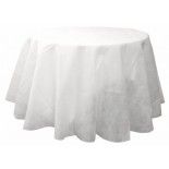 Coupon Nappe RONDE unie SOFT non tissée Ø 240cm, Blanc