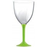 20 Grands verres à Eau, pied Vert