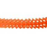 Guirlande Zinnia 4m - Orange