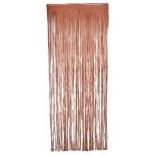 Rideau de porte métallisé 90x240cm, Rose Gold