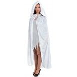 Chaks H4033, Cape capuche Velours luxe 182cm, Blanc (Cape seule)