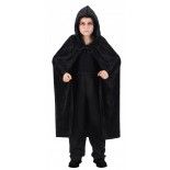 Cape capuche Vampire velours 120cm enfant , Noir