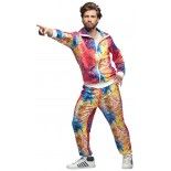 Survêtement DISCO DUDE multicolore, adulte homme XL