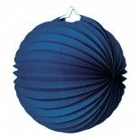 Party Pro 502130M, Lampion rond bleu marine 20 cm