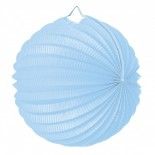 Party Pro 502140M, Lampion rond bleu tendre 20 cm