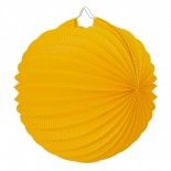 Party Pro 502150M, Lampion rond Jaune moutarde 20 cm