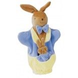 Marionnette doudou lapin bleu ciel 25cm, Nounours