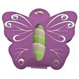 Ballotin papillon avec plexi LILAS, décos argents