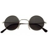 Lunettes style John Lennon, hippy noires