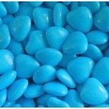 Sachet de 500g de mini-coeur au chocolat - 500g TURQUOISE brillant