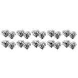 Sachet de 10 motifs Coeurs, Argent
