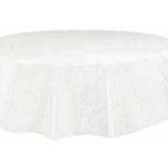 Nappe plastique ronde Ø blanche