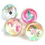 Party Pro 12023068, Mini-jouet balle rebondissante licorne