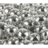 Sachet 500g de dragées Perlissimo rondes, Argent miroir brillant