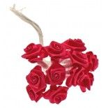 Sachet de 48 mini-Roses satin, Fuchsia