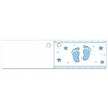 Lot 10 étiquettes Pieds bleus