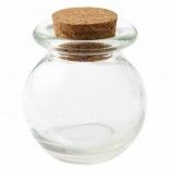 Boite de 24 pots RONDS en verre - Transparent, ROND
