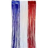 Rideau lamé France Bleu Blanc Rouge 1 x 2 m