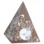 Ballotin Pyramide plexi transparente, Chocolat