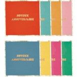 Party Pro 913612, Set de 16 serviettes anniversaire multicolore