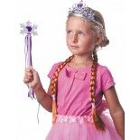 Party Pro 862107, Set princesse Ana violet 3 pièces