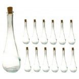 Chaks 11958, LOT de 12 vases soliflore en verre Ronds 18 cm