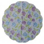 DESTOCKAGE, Sachet de 20 sous-assiettes ronds bleu/lilas 34 cm