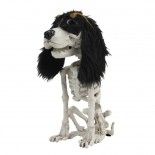 Party Pro 902233, Squelette de petit chien assis 26 cm