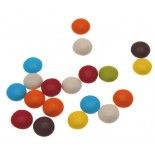 Dragées Confettis chocolat multicolores brillants 90g en tubo plexi