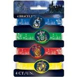 Lot de 4 Bracelets en silicone Harry Potter ™