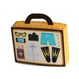 Ballotin Valise Vacances en carton