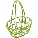 Panier ovale métallique 13cm Vert